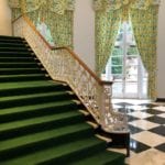 the-greenbrier-yellow-chintz-bow-curtains