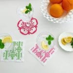 tropical-flower-citrus-cocktail-napkins-pioneer-linens-west-palm-beach