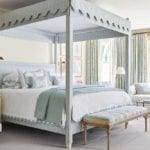 upholstered-canopy-bed-highland-house-colefax-fowler-chintz-blue-bedroom-christopher-spitzmiller-lamp-mark-sikes