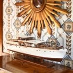 1958 model Chris-Craft sunburst mirror
