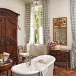 antique-terra-cotta-flooring-bathroom-french-armoire-tub