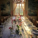 chris-burch-historic-french-estate-dufour-wallpaper-panels-dining-room-christmas-tablescape