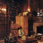 equestrian-style-wood-paneled-library