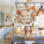 french-blue-kitchen-copper-pots
