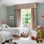 kids-room-bedroom-children-boy-traditional-gingham-buffalo-check-plaid-chintz-toys-traditional
