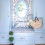 chic-mud-room-blue-buffalo-check-print-plaid-gingham-toile-topiary-clary-bosbyshell