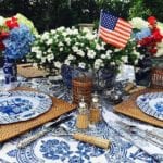 enchanted-home-JULY-4TH-blue-and-white-rattan-glasses-flatware-placemats-basketweave-melamine