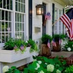 jenny-steffens-patriotic-home-decor-flag-hydrangeas-exterior-front-porch-fourth-of-july