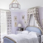 lavender-lilac-purple-bedroom-girl-children-floral-flowers-pretty-canopy-bed
