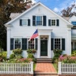 patrick-ahern-architect-white-classic-american-home-picket-fence-flag-fourth-of-july