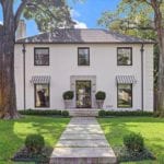 traditional-georgian-style-home-river-oaks-houston-texas-with-steel-black-windows-door-see-through