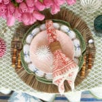Caroline Gidiere tablescape juliska bamboo flatware