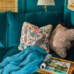 Caroline Gidiere velvet sofa