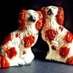 antique staffordshire dogs rust red ebay