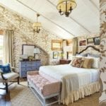 philip-mitchell-bedroom-nova-scotia-veranda-brunschwig-fils-bird-thistle-brown-beige-tan-toile-bedroom-attic