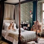 plum-sykes-daughter-ursula-four-poster-bed-bedroom-gingham-buffalo-check-print-english-country-home