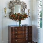 shell-framed-mirror-antique-chest-sisal-rug-chatham-cape-cod-interior-design