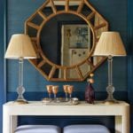 blaire-murfree-highland-house-console-holland-sherry-mohair-vintage-benches-octagonal-mirror-hickory-chair-edgar-reeves-lampshades-atlanta