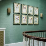 framed-botanical-prints-hallway-stairs-landing