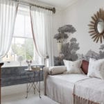 louise-jones-interiors-zuber-grey-wallpaper-sunburst-mirror-daybed