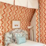 quadrille-bali-hai-wallpaper-fabric-orange-bedroom-child