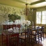 suzanne-rheinstein-traditional-dining-room-gracie-hand-painted-wallpaper-green-paint-chinoiserie