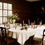 wardington-manor-dining-room-oxfordshire-england-black-white-copies-botanical-prints-framed