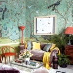 chinoiserie-living-room-mirror-hannah-gurney-de-gournay-wallpaper