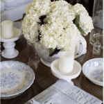 lee ann thornton designer coffee table hydrangeas