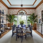 Bamboo-Birds-wallpaper-by-Bob-Collins-Sons-dining-room-palm-beach-chic-jackie-armour-interior-design