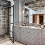 Tiffany-Farha-Design-country-style-bathroom-gray-plaid-shower-tiles