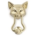 fox+brass+door+knocker