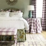 lauren-leloach-purple-lavender-lilac-buffalo-check-plaid-bedroom-monogrammed-linens-monogram-pillows