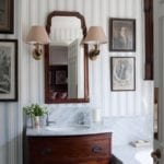 paolo-moschino-english-country-style-bathroom-blue-white-stripes-framed-antique-etchings-sink-sconces-boy-masculine-bathroom-decorating-ideas