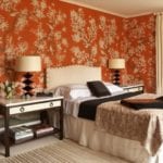 sarah-story-orange-chinoiserie-wallpaper-de-gournay-gracie-bedroom
