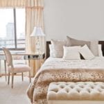 scully-scully neutral bedroom beige white tan animal print leopard glamorous luxury