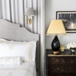 Shazalynn Cavin-Winfrey bedroom monogramed linens sconces