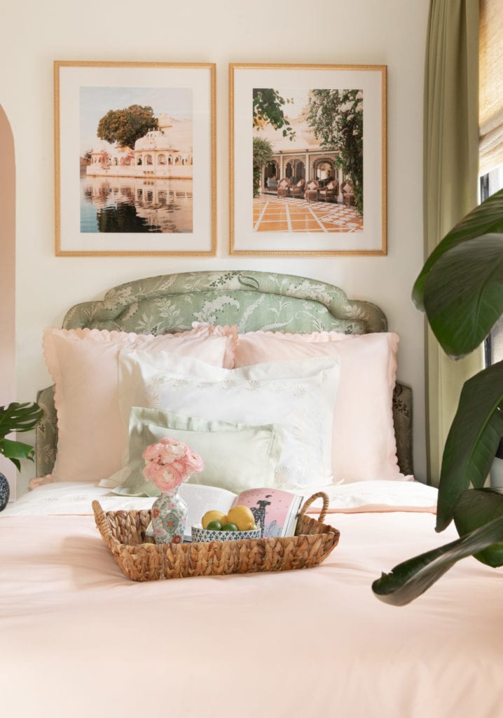 The_Style_Bungalow_Home-Danielle-rollins-pink-green-palm-beach-bedroom ...