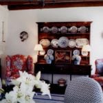 blue-white-wing-back-chairs-plates