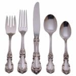 burgundy-reed-barton-sterling-silver-fork-spoon-knife-place-setting