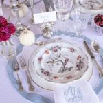 clary-bosbyshell-thanksgiving-tablescape-white-pumpkins-cranberries-dhalias-pewter-turkey-monogrammed-linens-blue-and-white
