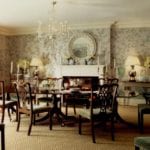 gracie-chinoiserie-handpainted-wallpaper-traditional-dining-room-chippendale-chairs-stark-sisal-diamond-rug