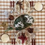 serena-fresson-fall-thanksgiving-tabletop-tablescape-ideas-brown-white-buffalo-check-print-plaid-brown-transferware-tortoise-flatware