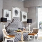 Janie Molster and John Voight banquette settee