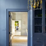 Janie Molster and John Voight benjamin moore mineral alloy blue paint butlers pantry