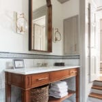 Kanawha bathroom sink greek key trim