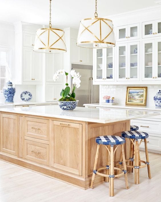 Caitlin Wilson Blue And White Kitchen The Glam Pad