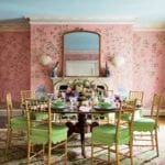 mario-buatta-pink-dining-room-hand-painted-chinoiserie