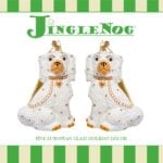 JingleNog Glass Christmas Ornaments