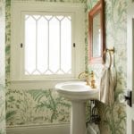 logan-killen-interiors-bird-thistle-toile-green-brunschwig-fils-tiny-compact-small-powder-room